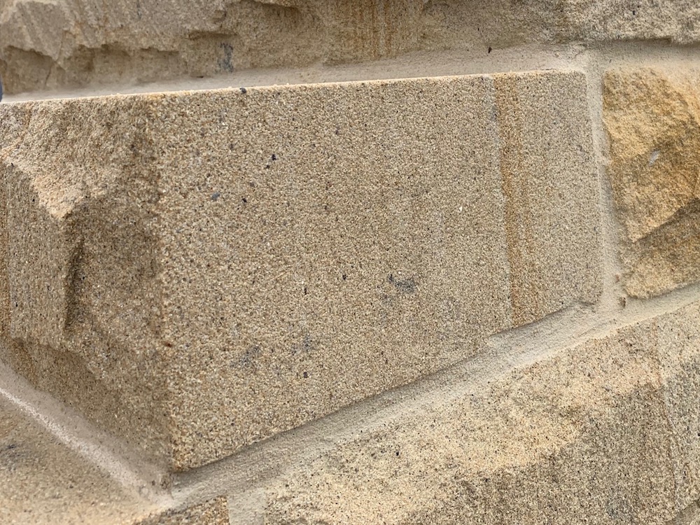 sandstone steps solid end honed