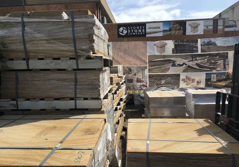 crazy paving in Brookvale yard.