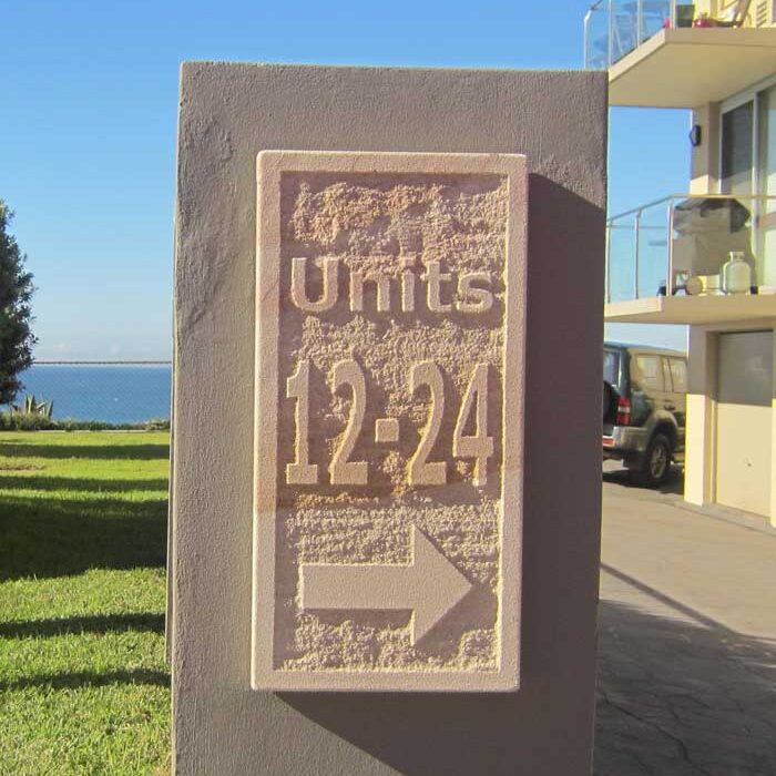 Unit numbers plus directional signs